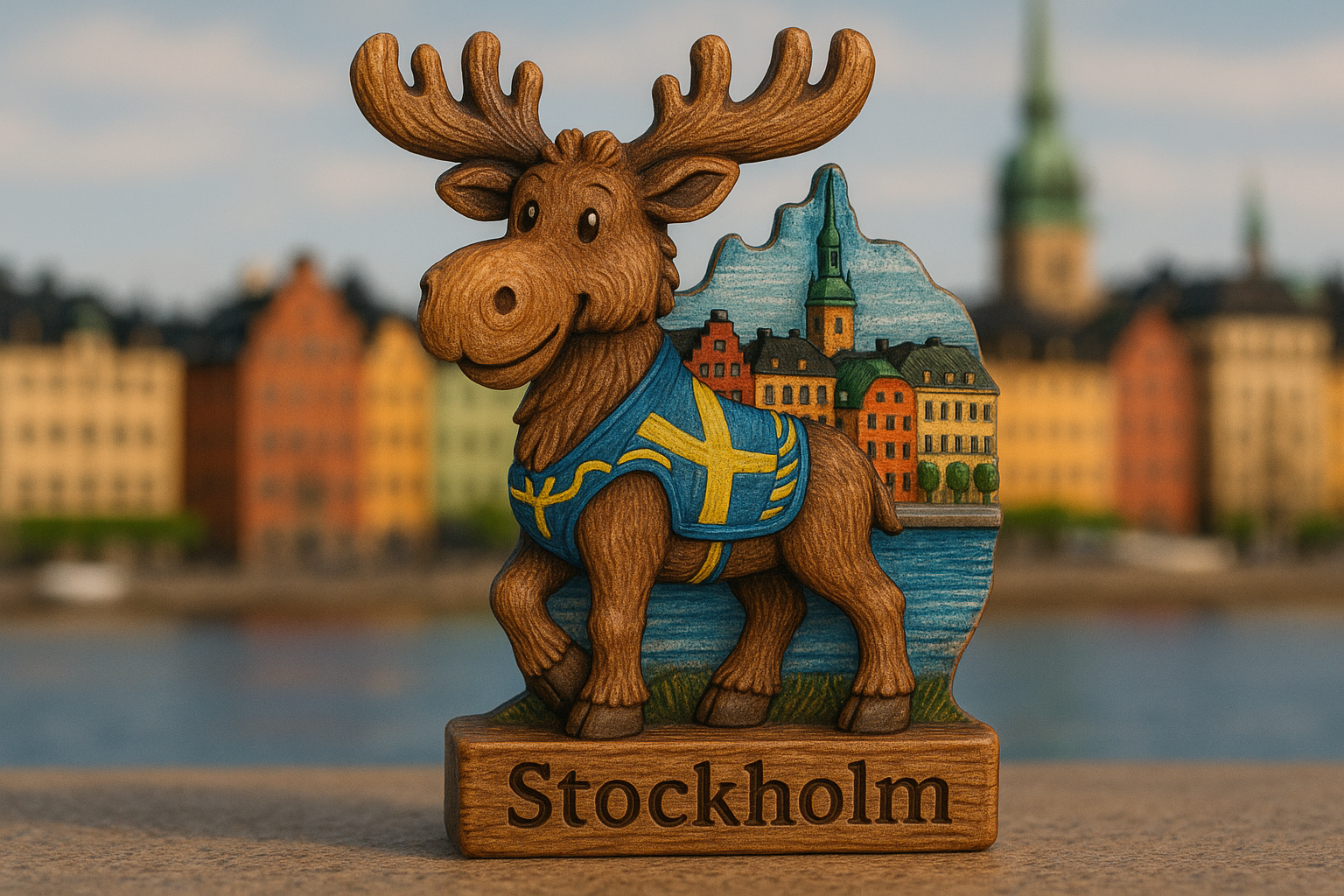 Sweden moose,souvenir,Stockholm