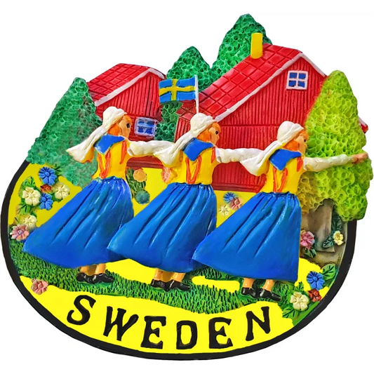 Sweden motiv fridge magnet - Magneter