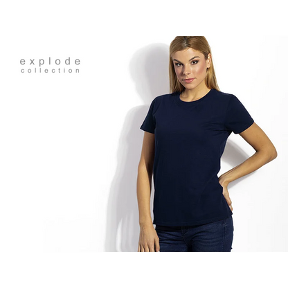 T-SHIRT MED EGET TRYCK - S M L XL XXL / Navy blå / Bomull - t-shirts