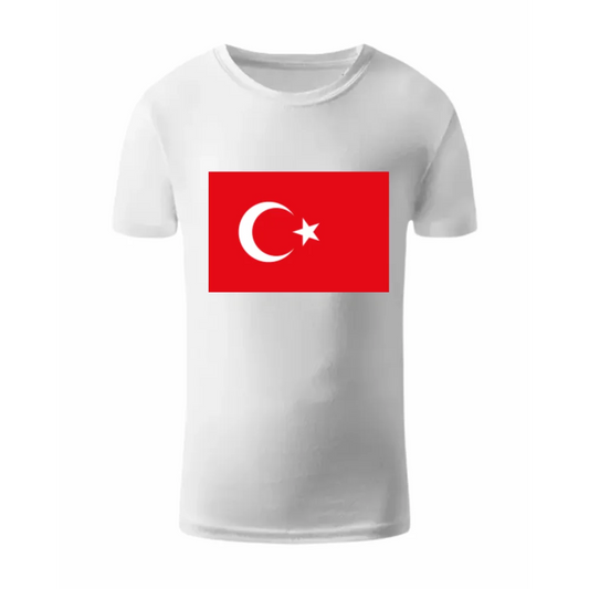 T-Shirt med Turkyet flaga - T-shirts