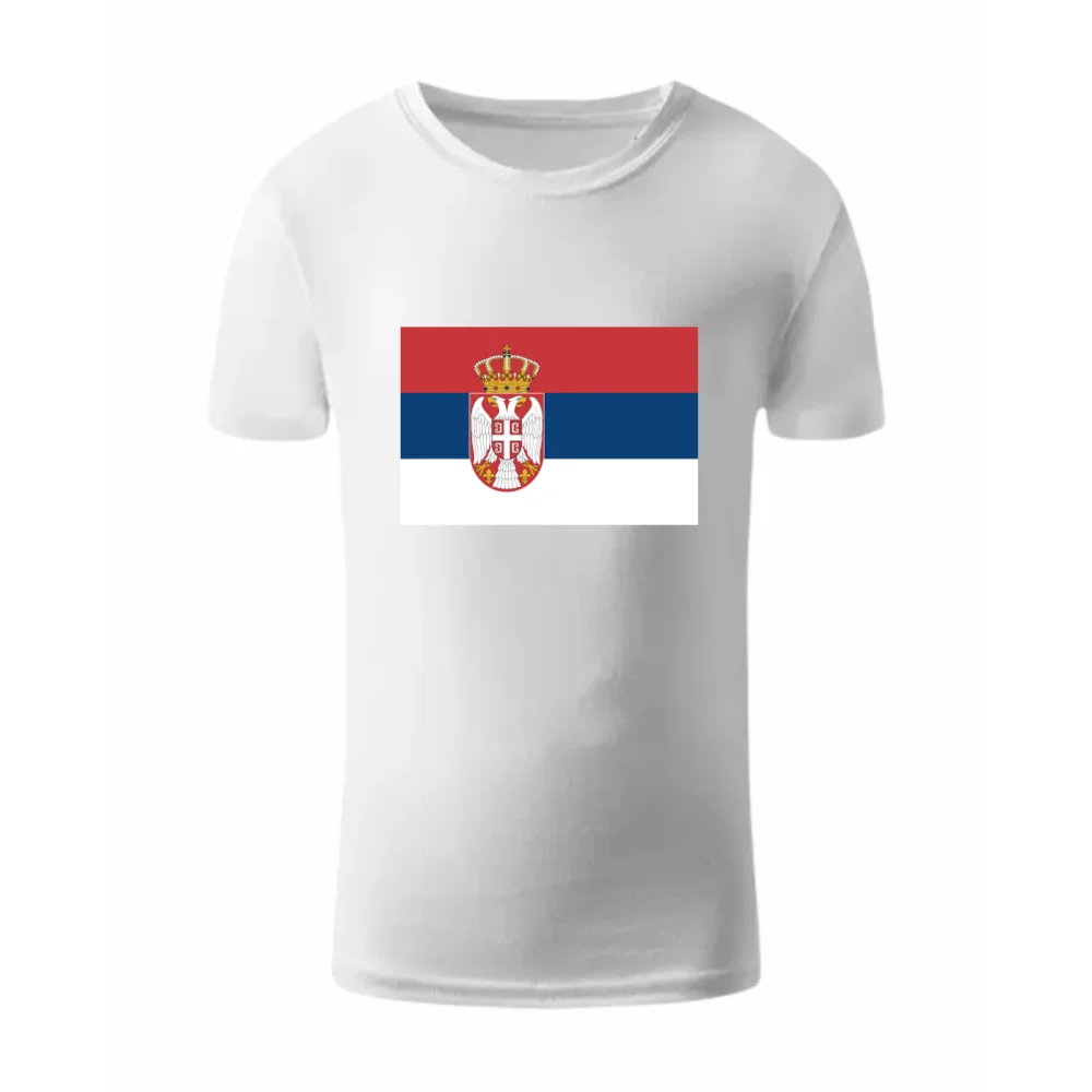 T-shirt with Serbian flaga - T-shirts