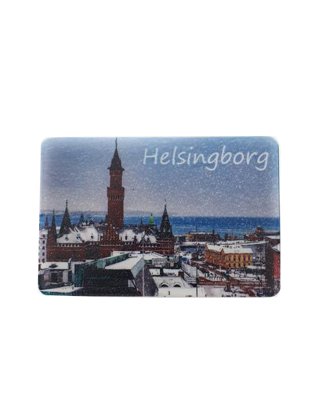 Helsingborg vinter fridge magnet