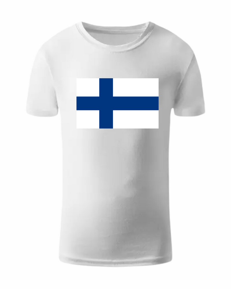 T-shirt med Finland flaga