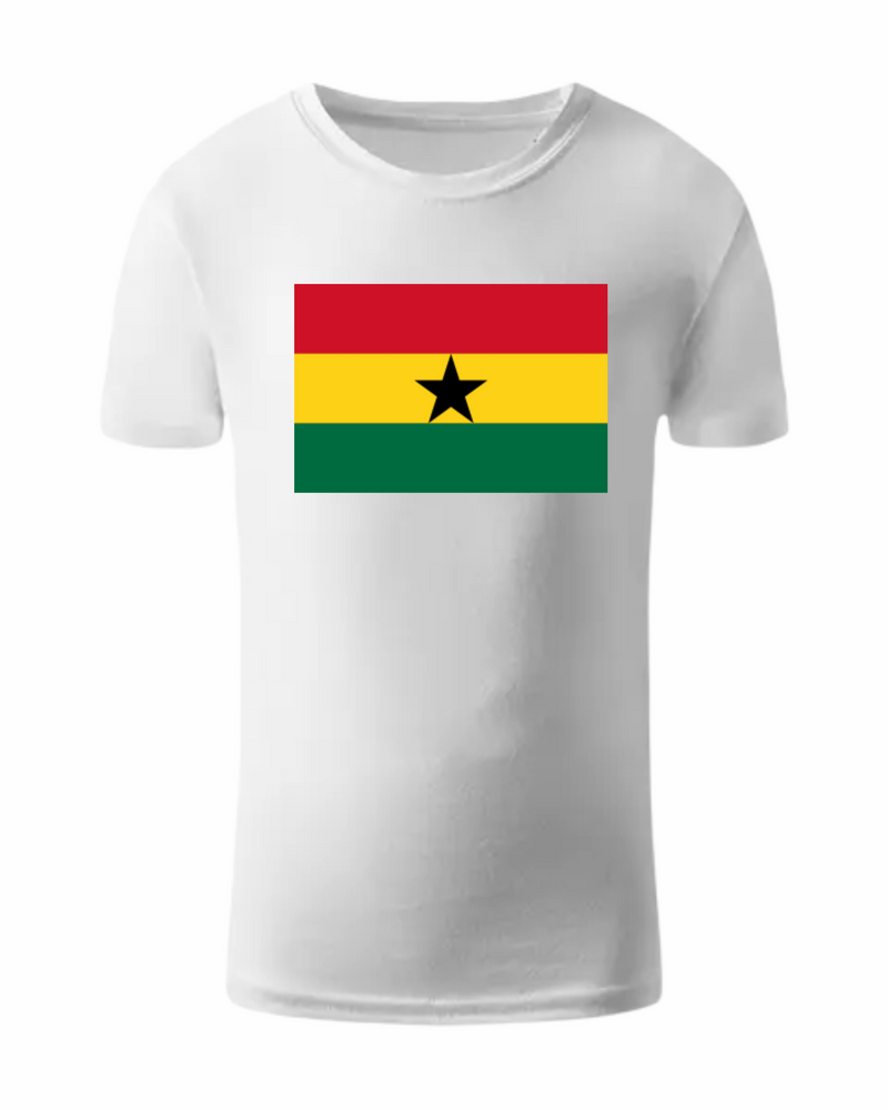 T-shirt with Ghana flaga