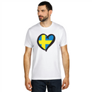 T-shirt Hjärta med svenska flaga