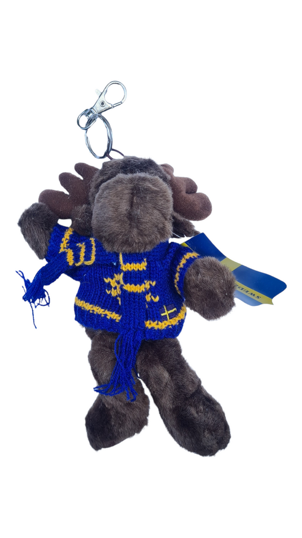 Moose with swedish flag