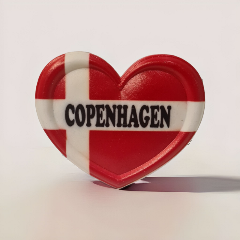 Copenhagen in my heart fridge magnet