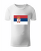 T-shirt with Serbian flaga