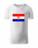 T-shirt med   Croatien flagg