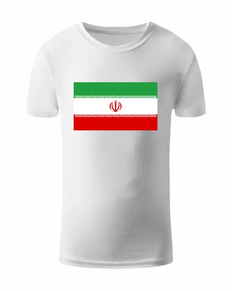 T-shirt with Iran flag
