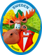 Sweden moose fridge magnet