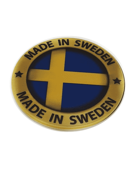 Made in Sweden guld cirkle fridge magnet